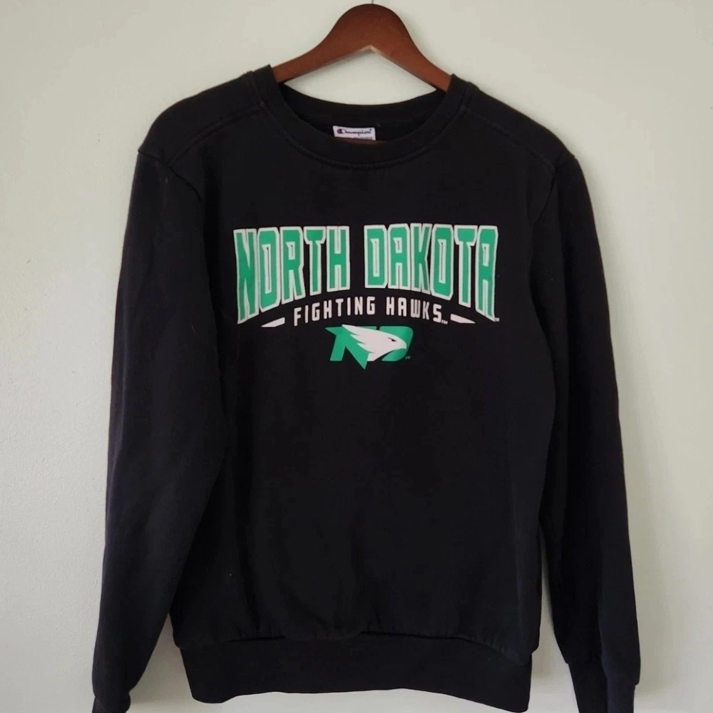 Champion Black Crewneck Sweatshirt - Minimal Logo